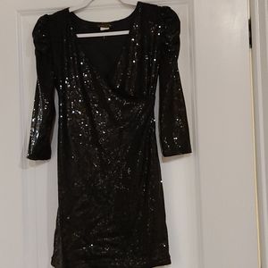 Black sequins dress